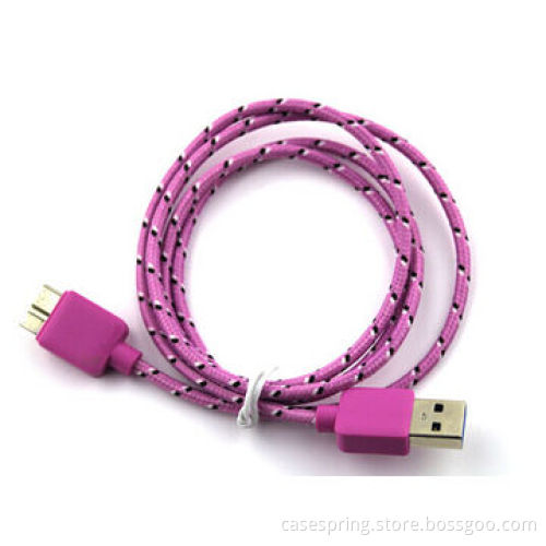 Braided fabric USB cable for Samsung Note 3/S5New